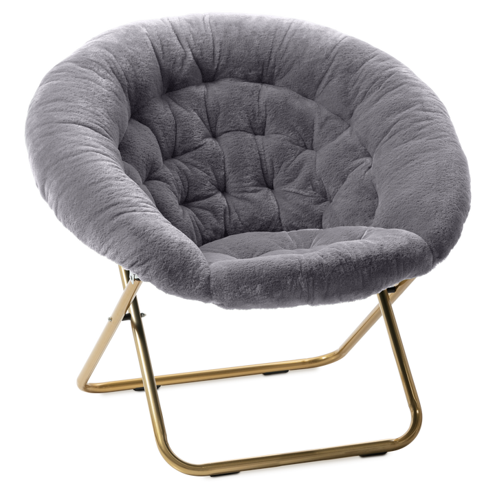 Cozy Faux Fur Saucer Chair X-Large