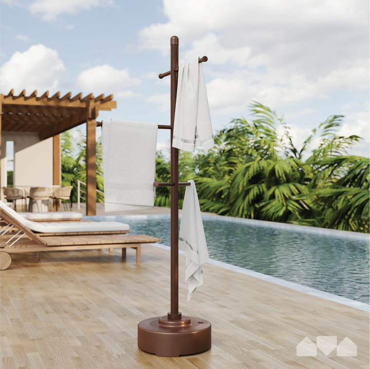 Outdoor Freestanding Towel Tree