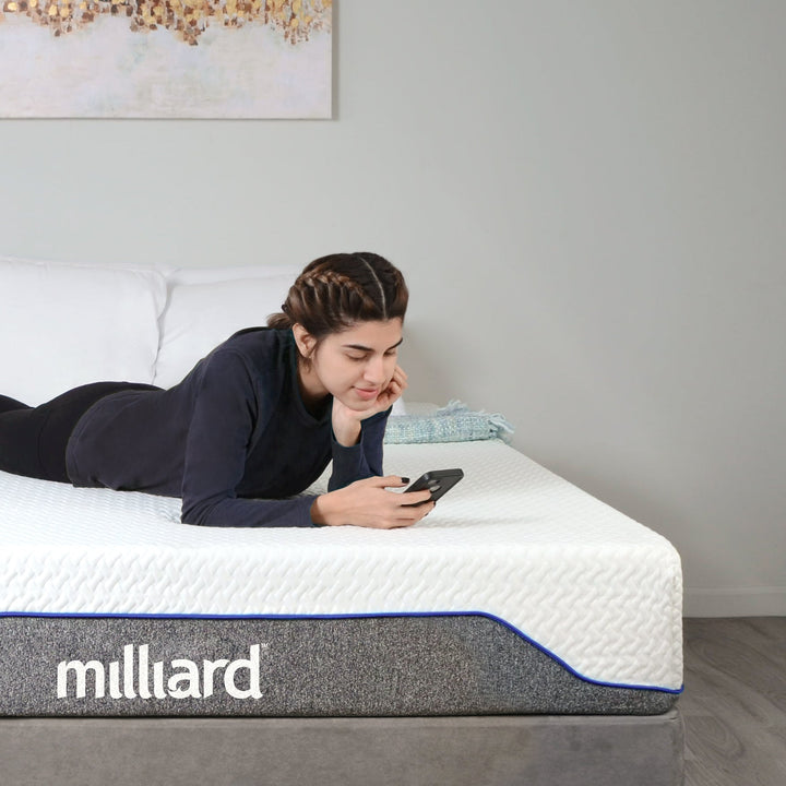 12 Inch Semi-Firm Memory Foam Mattress - Milliard Brands